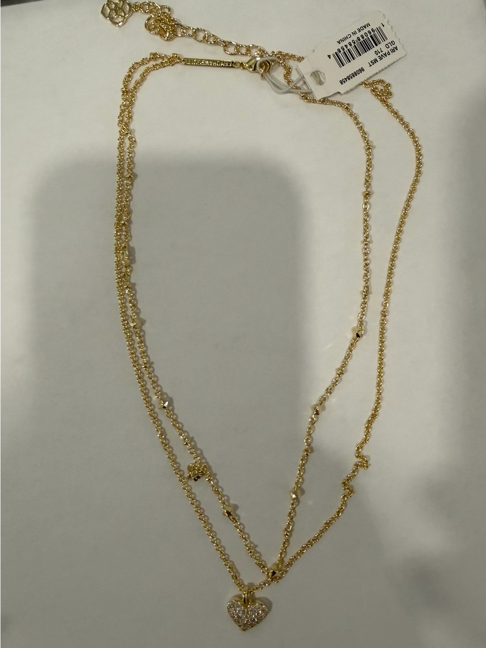 Kendra Scott Gold Heart Pendant Layered Necklace - Women Jewelry